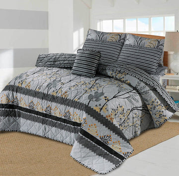 7 Pcs Quilted Comforter Set - Arbre