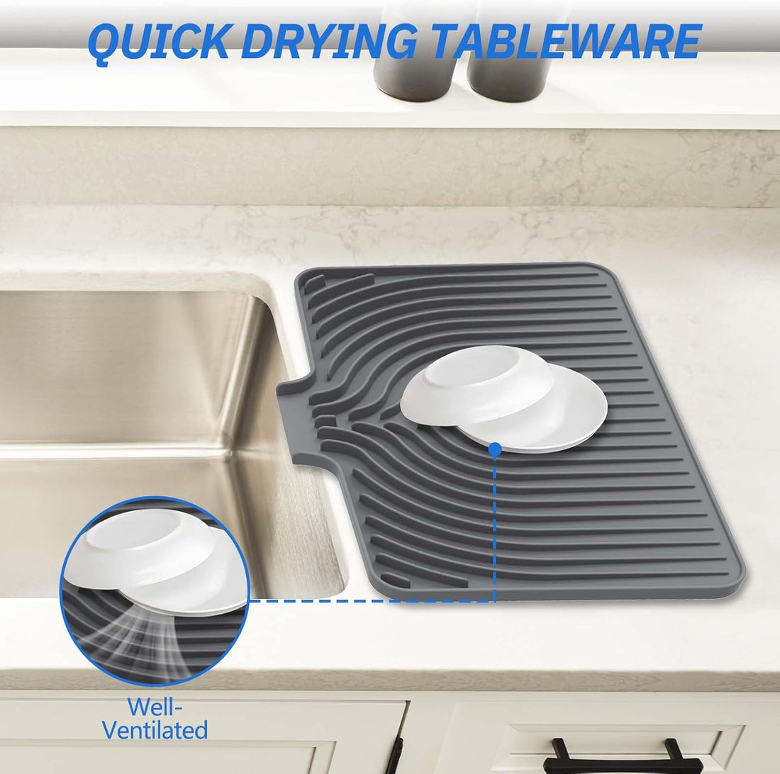 Silicone Dish Drying Mat For Kitchen