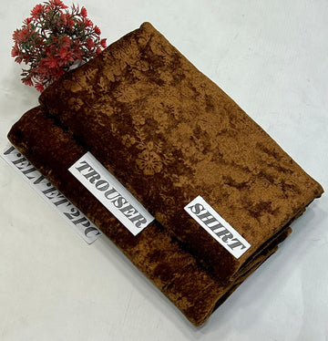 KOREAN VELVET 2PC KT-30 ( Medium Brown )