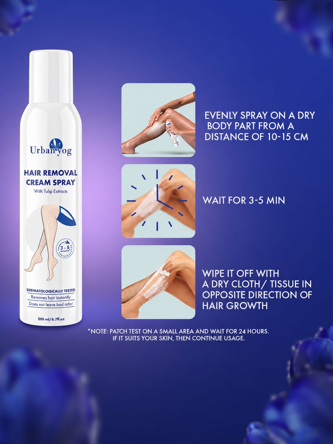 Urban Yog Hair Removal Spray 200ml - BUY 1 GET 1 FREE