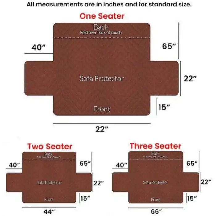 Ultrasonic Sofa Cover  - Copper Brown